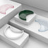 Bathroom Tray Organizer, 10'' Large Acrylic Moon-Shaped Vanity Tray Jewelry Tray for Perfume Cosmetic Candle Jewelry, Emerald Green Durable Decora...