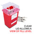 Sharps Container for Home Use and Professional 1 Quart (3-Pack) by Alcedo | Biohazard Needle and Syringe Disposal | Small Portable Container for T...