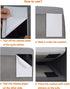 Aobrill Non Slip Couch Cushion Pad, 6x6 Inch Hook Loop with Strong Adhesive to Keep Couch Cushion from Sliding (8PCS, Black)...