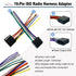 ISO Car Radio Wiring Harness Connector, Radio Power Speakers Wiring Adapter for Car Stereo, Radio Harness Adapter Replacement for Boss Jenson Lead...