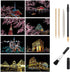 Scratch Art Paper, Rainbow Night View Scratchboard for Adults & Kids, Mini Envelope Postcard Art & Crafts Set: 8 Sheets Scratch Cards & Scratch Dr...
