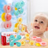Suction Cup Toy for Baby,3 Pcs Spinning Toy Early Education Bathtub Toy Sea Animals Design Super Suction Intelligence Development High Chair Toys ...