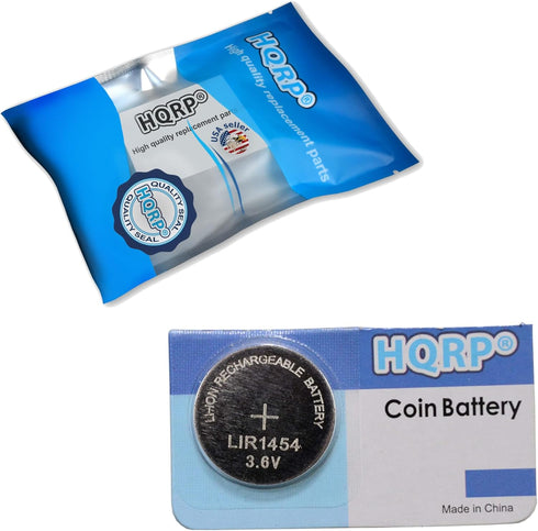 HQRP 2-Pack Battery Compatible with Varta LIR1454 CP1454 1454 ICR1454S Bose Soundport Free, B&O Beoplay E8, Samsung Gear IconX 2018 TWS Headphones...