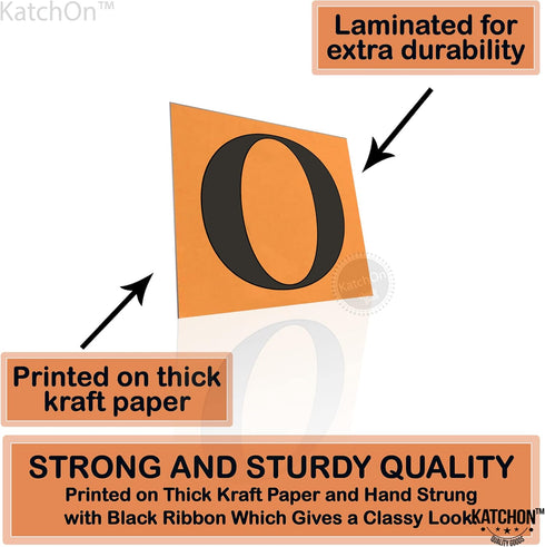 KatchOn, We Are So Proud Of You Banner - Big, 14 Feet, No DIY | Congratulations Banner, Black Orange Grad Decorations | Congratulations Decoration...