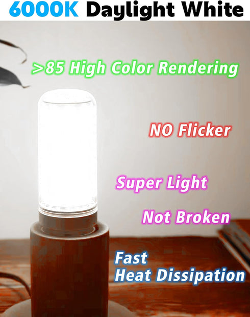 E26/E27 LED Bulb, 150w Equivalent 2000 Lumen 6000K Daylight White 15W Ceiling Fan LED Light Bulb for Home Garage Warehouse Indoor Outdoor Led Corn...