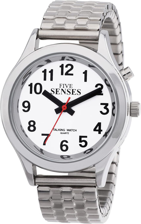 FIVE SENSES English Talking Watch for Seniors Women Talking with Day-Date Loud Alarm Clock Visually 1156...