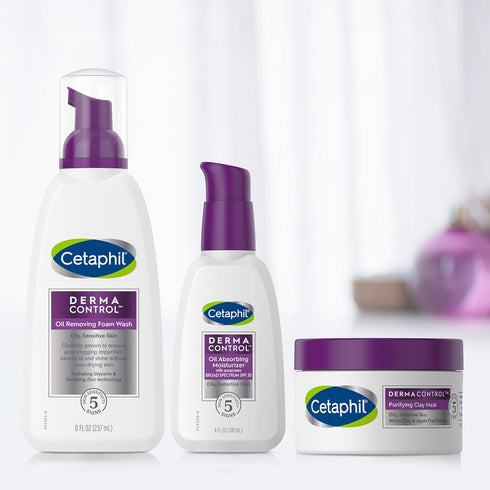 Cetaphil Clay Mask Pro, Dermacontrol Purifying Clay Face Mask with Bentonite Clay for Blackheads and Pores, Designed for Oily, Sensitive Skin, 3 O...