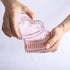 Gaolinci Crystal Glass Heart-Shaped Storage Box Embossed Jewelry Box Candy Box with Lid...