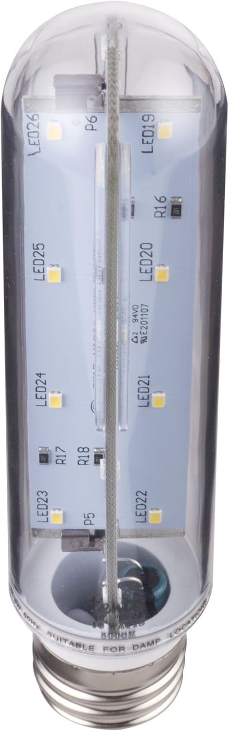 Tento Lighting T10 LED Tube Light, Tubular Light Bulb, E26 Medium Base, Sub Zero Fridge and Freezer Light Bulb Replacement, Aquarium Light Bulb, T...