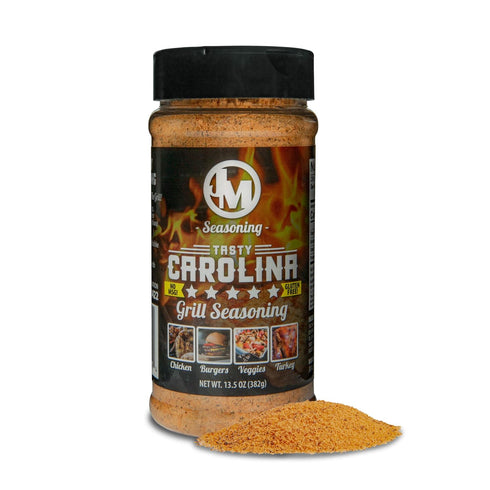 Steak Seasoning BBQ Rub by JM Seasoning | Tasty Carolina Hamburger Vegetable and Chicken Seasoning | No MSG, Gluten Free Dry Rub Spice Blend | 13....