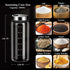 10 oz Salt and Pepper Shakers with Adjustable Outlet Holes Clear Glass Shaker Bottles Spice Seasoning Cans for Kitchen Decor Home Restaurant BBQ C...