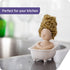 PELEG DESIGN - Soap Opera Sponge Holder for Kitchen Sink Cute & Funny Dish Scrubber Holder Kitchen Organizer- Includes 1 Metal Scrubber...