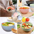 Set of 5 Unbreakable Lightweight Rice Bowl, Premium Wheat Straw Cereal Bowl, Bowl mouth 5.3Inch Soup Bowls, for Cereal, Soup and Fruit, Salad, Noo...