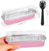 20PCS Rectangle Mini Loaf Pans With Lids,Mini Cake Pans with Lids,Disposable Ramekins Baking Cups Muffin Tins Cupcake Cups for Wedding Birthday Pa...