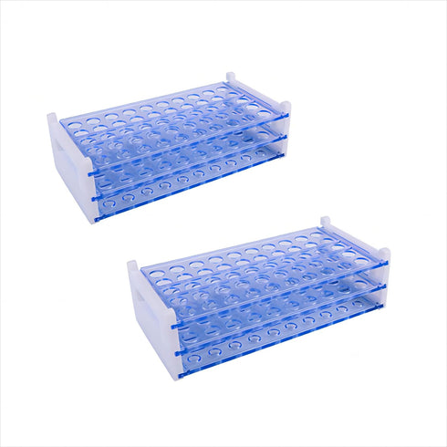 Scientific Detachable Test Tube Rack for Tubes of Dia.?17mm, 50 Holes, PS Material (2pcs) (Tuberack-50x16)...