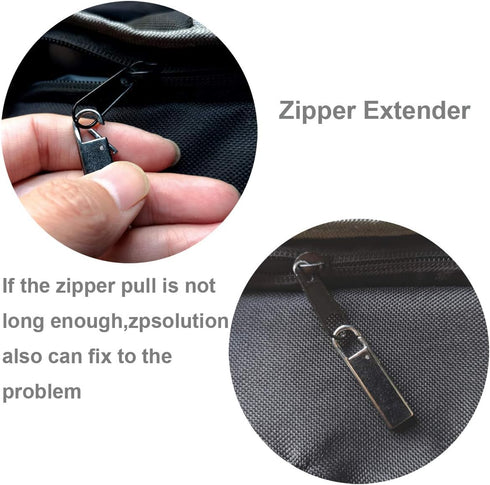Zpsolution Zipper Pull Replacement Metal Zipper Handle Mend Fixer for Luggage Suitcases Bags...