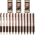 12 Pcs Retractable Quick Dry Ink Pens Comfortable Writing Coffee Pens 0.5 mm Fine Point Black Ink Cute Pens Mechanical Pen for Office School Gifts...
