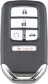 Remote Smart Key Fob Shell Case Fit for 2016 2017 2018 Honda Civic CR-V Pilot Keyless Entry Replacement Car Key Cover (Silver, 5 Buttons)...