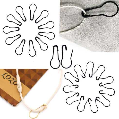 1000Pcs Black Safety Pins 0.8" Metal Bulb Pins Gourd Pin Clothing Tag Pins Calabash Pin for DIY Craft, Home Accessories...
