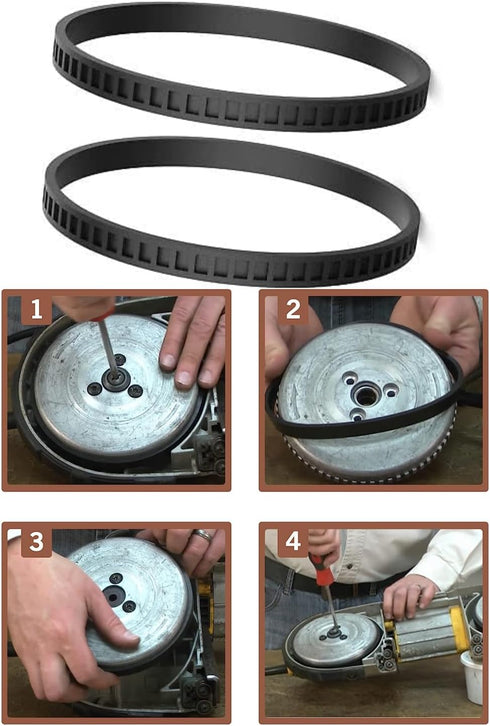 4 Pack 650721-00 Bandsaw Rubber Tires Replacement for Dewalt A02807 DCS374 DWM120 DW328K Band Saw Tires...