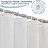 AooHome Fabric Shower Curtain, 36 Width x 72 Height Inch Stall Size Bathroom Curtain for Hotel, Waterproof, White...