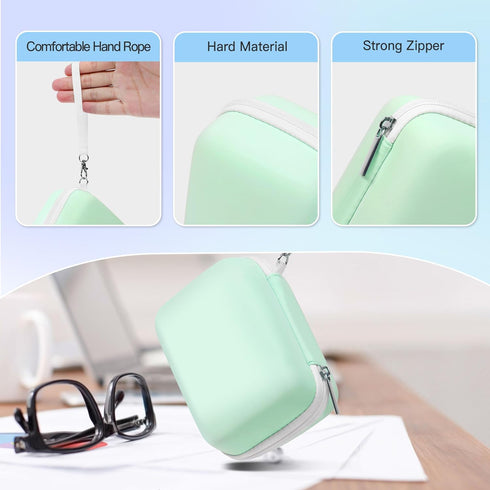 POLONO Genuine Label Printer Case Compatible with P31S and L1-A Label Maker, Hard Carry Label Printer Case for Labeler Makers, Storage Case for Po...
