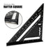 7 inch Rafter Square Aluminum Alloy Double Scale Triangle Ruler Angle Ruler Carpenter Triangle Square Rafter Tool Mensurement Tool for Woodworking...
