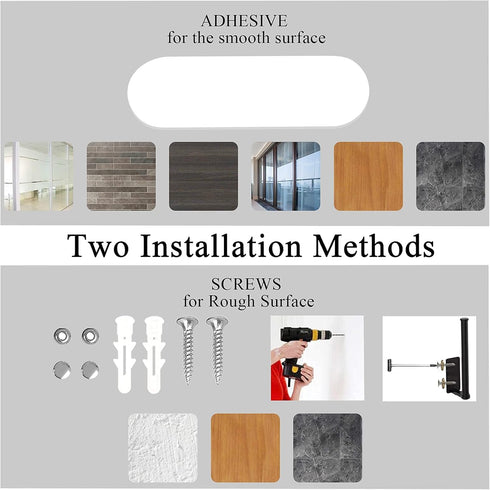 Paper Towel Holder Under Cabinet - Wall Mount Paper Towel Holder Self Adhensive Easy Tear Bathroom Paper Towel Holder Wall Mounted Horizontal or V...