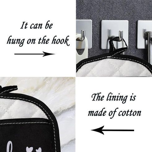 LEVLO Funny Cooking Gifts Your Opinion Wasn't in The Recipe Pot Holders Chef Gift Birthday Gift (Your Opinion Wasn't in The Recipe)...