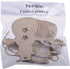 Christmas Wooden Crafts Hanging Ornaments Christmas Tree Decoration Unfinished Wood Cutouts for DIY Blank Slices to Paint (10PCs Snowman Style)...