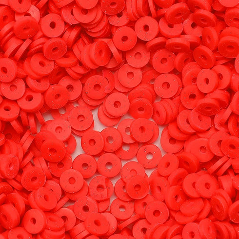 Praisebank Clay Beads, 2000pcs Red Clay Beads,Bracelet Making, Polymer Clay Beads, Beads, Clay Beads for Bracelets Making, Beads for Jewelry Makin...