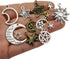 WOCRAFT 100g(About 76pcs) Craft Supplies Small Antique Bronze Silver Sun Moon Star Charms Pendants for Jewelry Making Findings Crafting Accessory ...