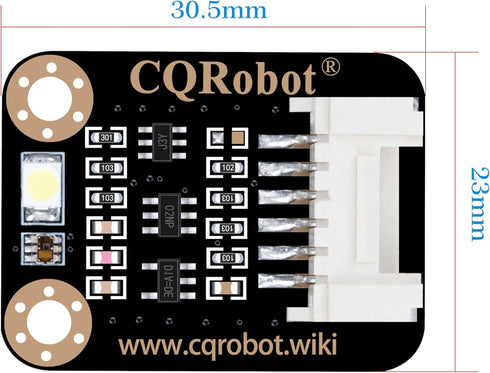 TCS34725FN RGB Color Sensor Compatible with Raspberry Pi/Arduino/STM32. I2C Interface, Output RGB Data/Light Intensity Table. for Light Test, Phon...