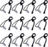 Backdrop Background Clips Holder for Photo Video Studio, 12 Pack, Black...