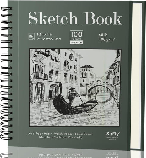 Sketch Book for Kids - Small Sketchbook - Sketch Book 5.5 X 8.5, Pack of 1 (68lb/110gsm), 100 Sheets Artist Sketch Pad, Acid Free Drawing Paper, A...
