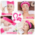 4Pcs Spa Headband for Washing Face Wristbands Set Women Bubble Skincare Makeup Sponge Terry Cloth Padded Puffy Headband Bow Tie Hairband Cute Non ...
