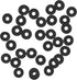 Mandala Crafts Black Heishi Beads for Jewelry Making - 6000 Black Polymer Clay Beads for Bracelets Making - Black Flat Beads Disc Beads 4mm Round ...