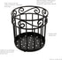Spectrum Diversified 55810 Scroll Grande Utensil Holder, Black...