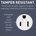 Legrand radiant NTL885TRWCC6 15 Amp Adjustable LED Night Light Outlet, Tamper Resistant Decorator Receptacle, Optional Louver, White (1 Count)......