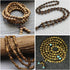 400pcs/Box Natural Round Wood Scentedros Beads 6mm Undyed Waxed Ball Spacer Beads Wooden Loose Beads for DIY Jewelry Crafts Making, Sienna...