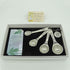 Amazing Woman Measuring Spoon Set, Decorative Gifts and Kitchen Accessories, 4 Spoons, Engraved Pewter and Silver Enamel, By Abbey & CA Gift...