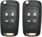 5 Buttons Replacement Key Fob Cover fit for Chevy Malibu Camaro Cruze Equinox Impala Sonic for GMC Terrain for Buick Lacrosse Regal Verano Encore ...