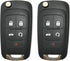 5 Buttons Replacement Key Fob Cover fit for Chevy Malibu Camaro Cruze Equinox Impala Sonic for GMC Terrain for Buick Lacrosse Regal Verano Encore ...