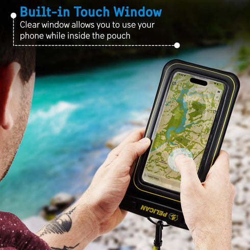 Pelican 2 Pack Marine - IP68 Waterproof Phone Pouch (Regular Size)-Floating Waterproof Phone Case For iPhone 15 Pro Max/ 14 Pro Max/ 13 Pro Max/ 1...