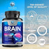 Brain Supplements for Memory and Focus, Nootropic Support for Concentration, Clarity, Energy, Brain Health with Bacopa, Cognitive Vitamins, Phosph...