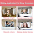 Car Visor Vanity Mirror, USB Rechargeable Visor Mirror with 3 Light Modes, Dimmable on Rear View Lighted Cosmetic Mirror for Car with Touch Screen...