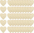 Shapenty Unfinished Wooden Hearts Bulk Blank Wood Slices Discs DIY Craft Cutout Pieces for Wedding Guest Signing Book Frame Album Valentine Christ...