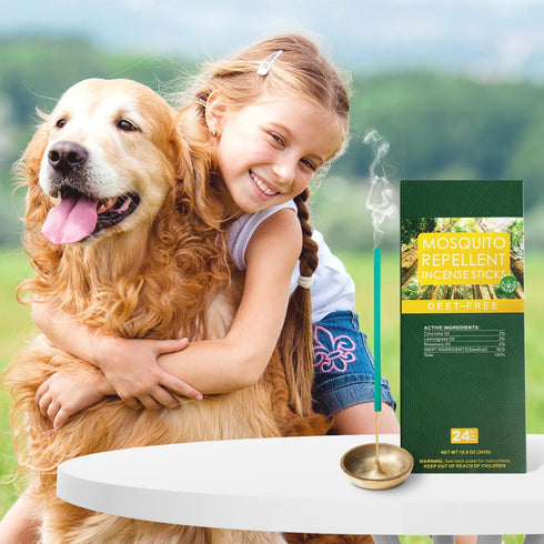 24 Pcs Mosquito Repellent Incense Sticks, Citronella Incense Sticks Outdoor, Deet Free Natural Mosquito Killer Mosquito Repellent Outdoor Patio, C...