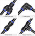 uxcell Pneumatic Air Hose Tubing Air Compressor Tube 4mm(5/32'') ID x 6mm(1/4'') OD x 10m/32.8Ft Pipe Black with Connect Fitting Kit...