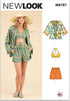 New Look Misses' Jacket, Wrap Halter Top and Shorts Sewing Pattern Packet, Design Code M8295, Sizes 8-10-12-14-16-18-20, Multicolor...